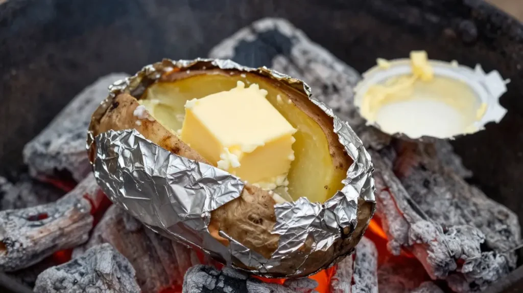 Campfire Baked Potatoes