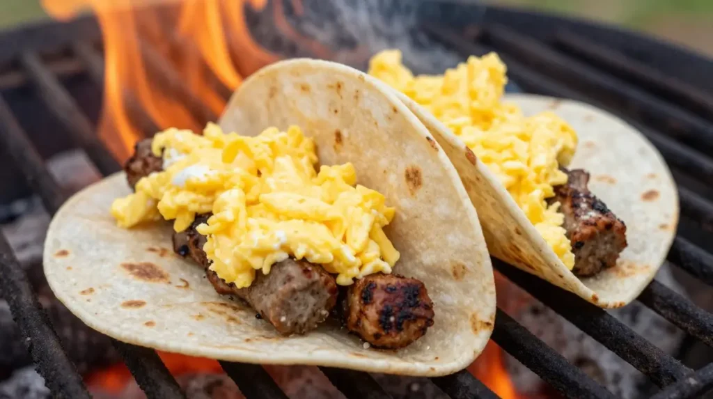 Campfire Breakfast Tacos