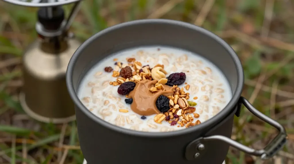 Campfire Oatmeal With Toppings