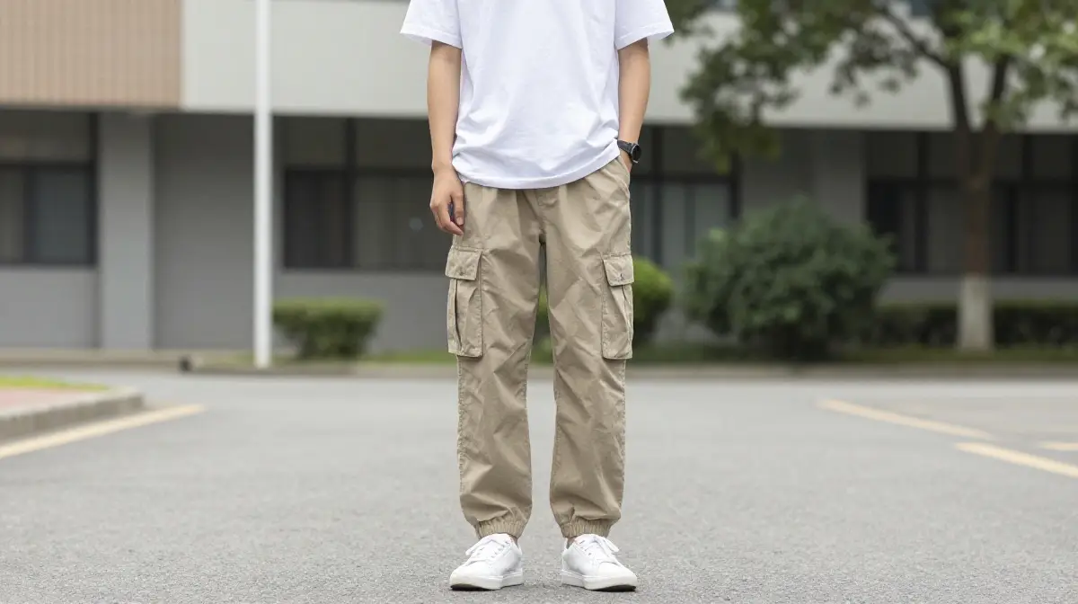 Cargo Pants with a Simple Tee