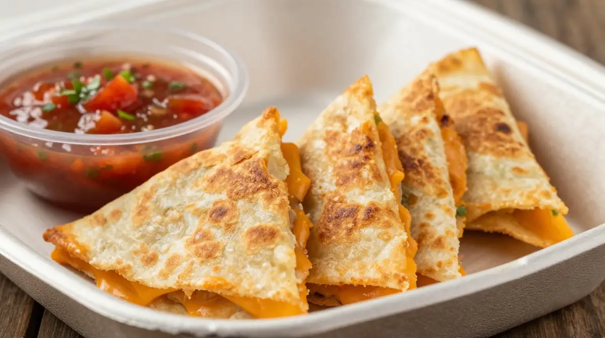 Cheese Quesadilla Triangles