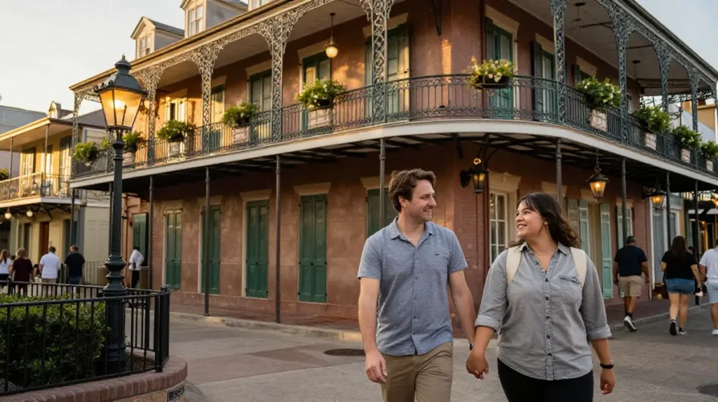 Couple Photos in New Orleans Square