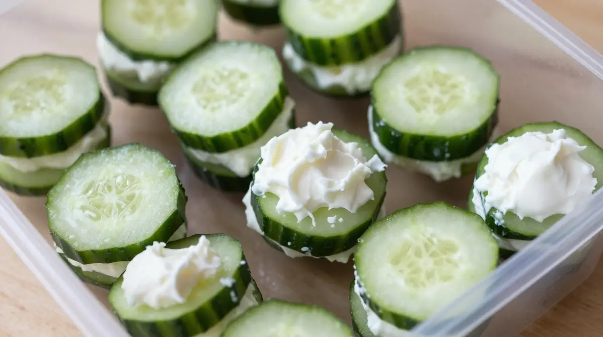 Cucumber and Cream Cheese Bites