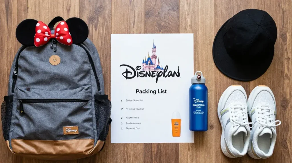 Disneyland Packing List for Three Days
