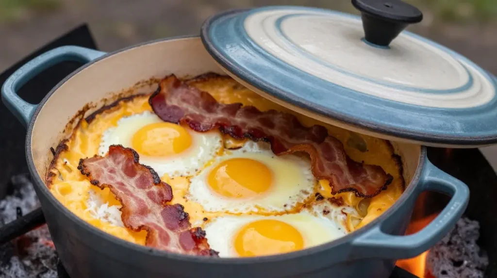 Dutch Oven Campfire Breakfast Casserole