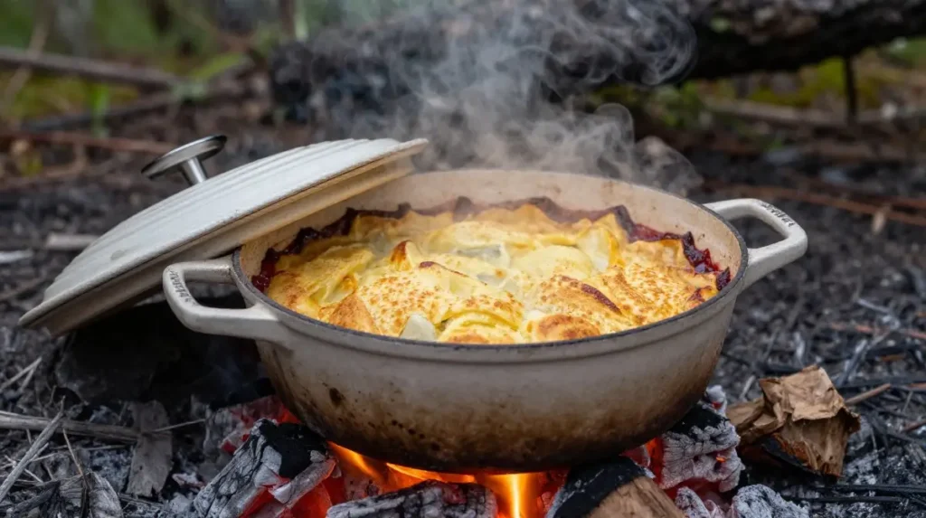 Dutch Oven Camping Cobbler Dessert