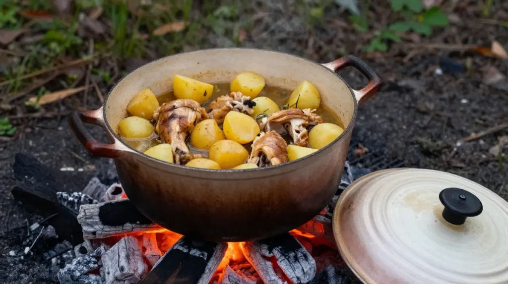 Dutch Oven Chicken and Potato Stew