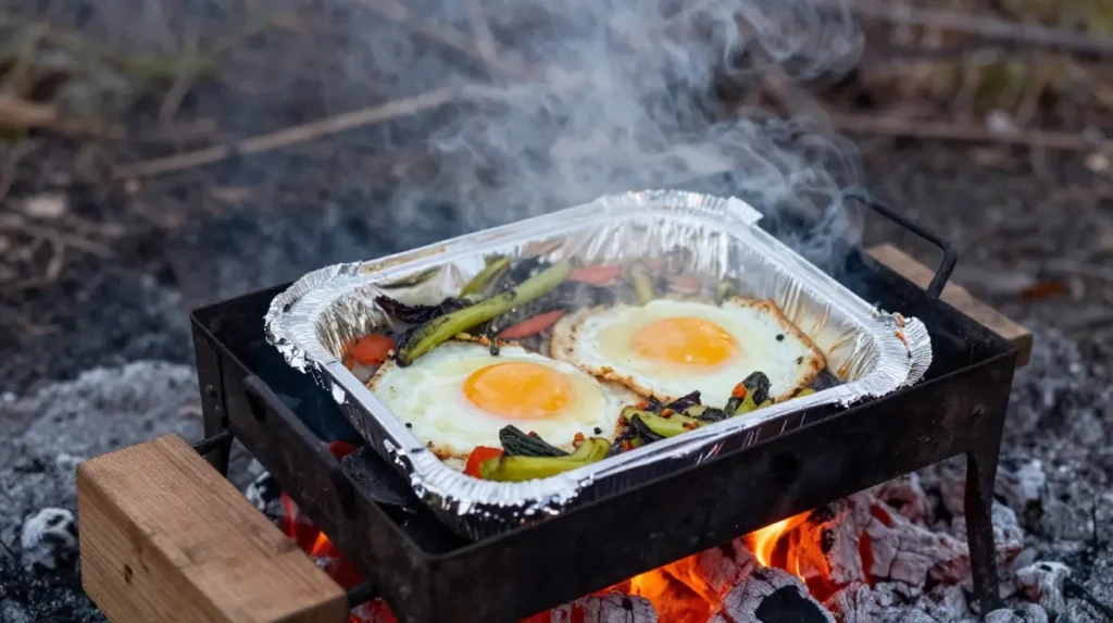 Egg and Vegetable Foil Packet Breakfast