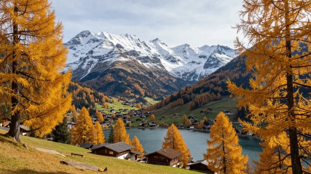 Engadin Valley in Autumn