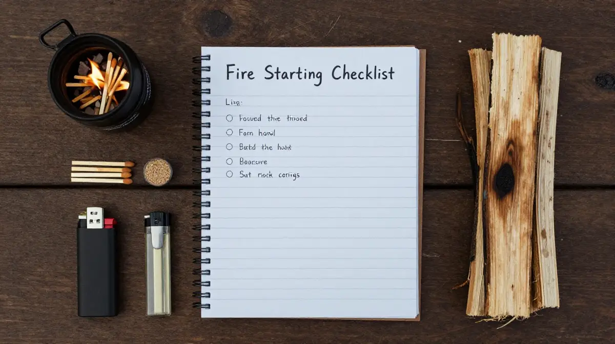 Fire Starting Checklist