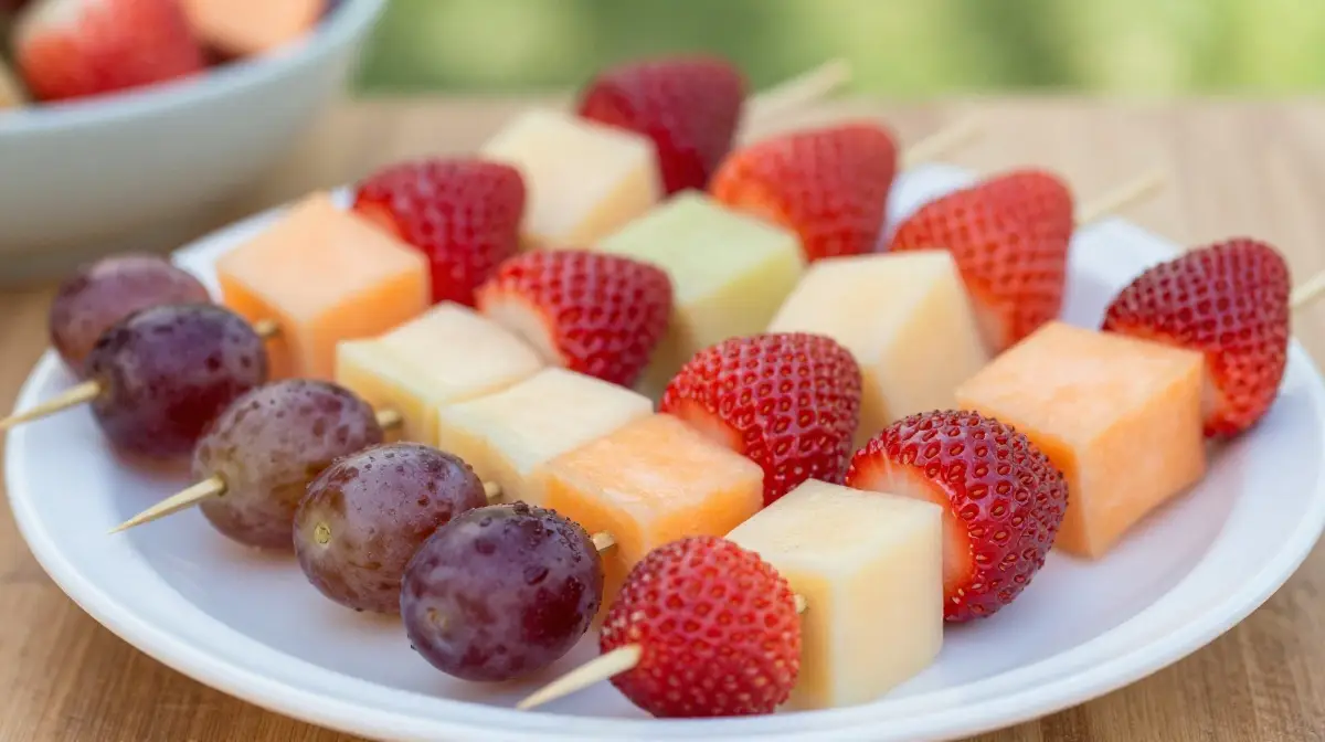 Fruit and Cheese Skewers