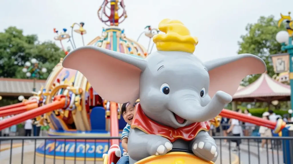 Kids Photos on Dumbo the Flying Elephant