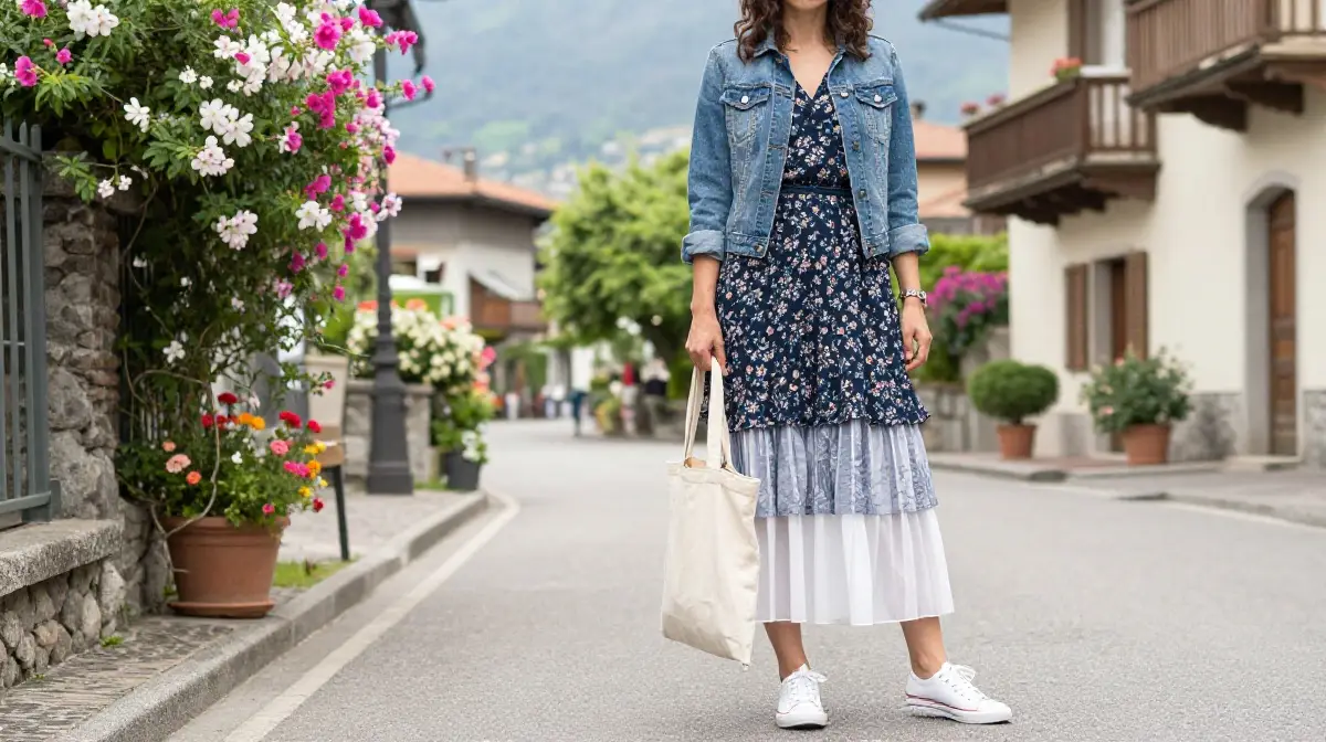 Lake Como Spring Layering Outfit