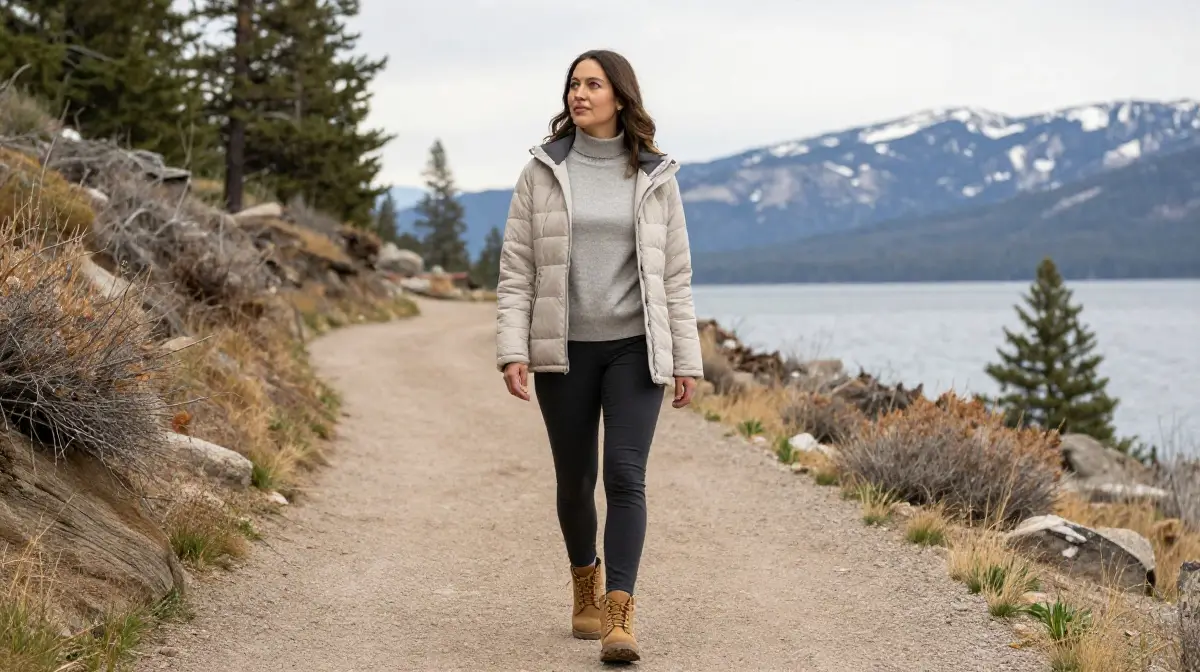 Lake Tahoe Transitional Weather Outfit