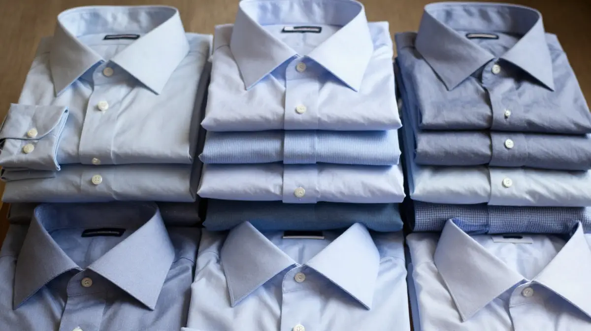 Lay Dress Shirts Face Down