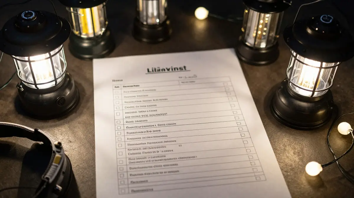 Lighting Checklist