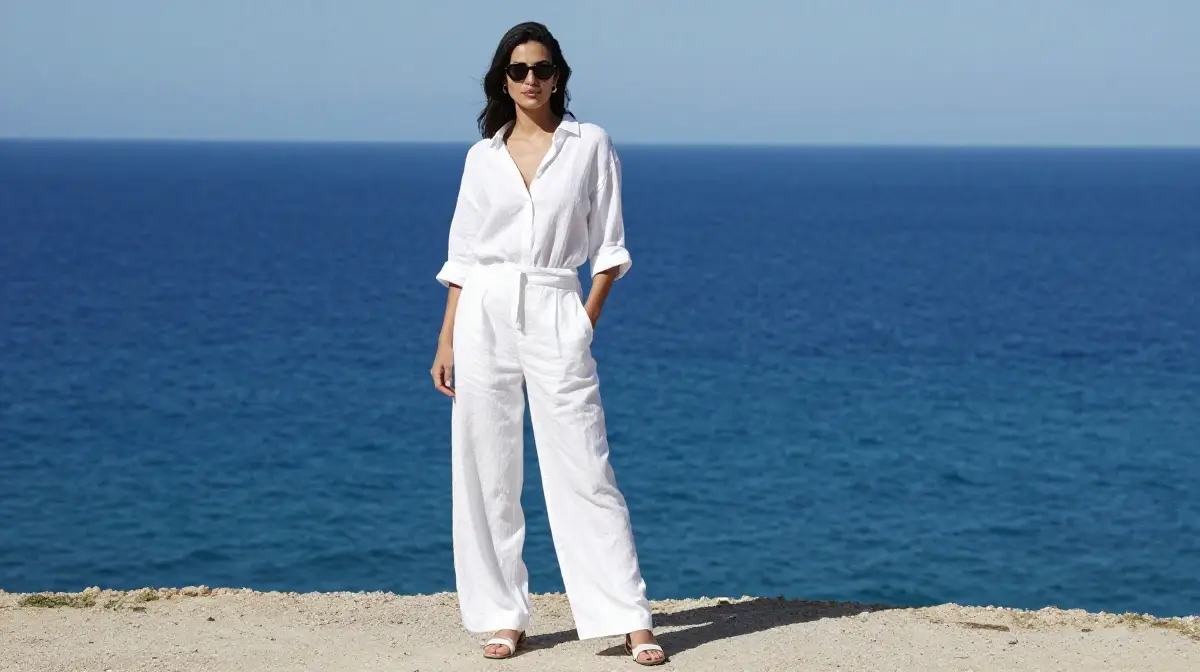 Monochromatic All-White Outfit