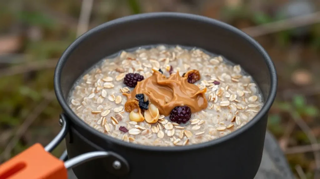 One Pot Campfire Oatmeal
