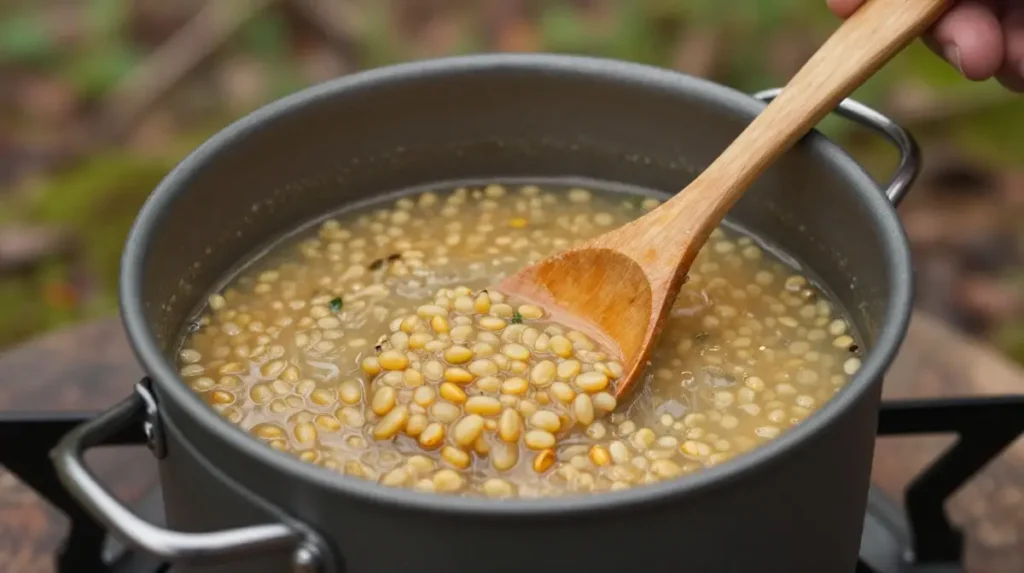 One Pot Camping Lentil Soup