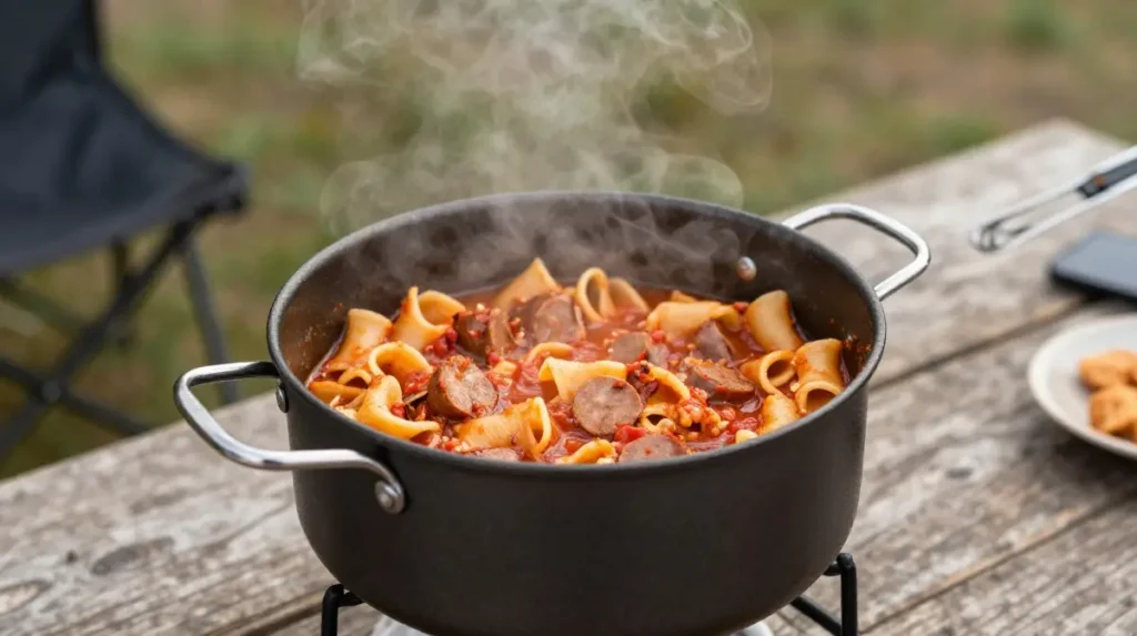 One Pot Camping Pasta