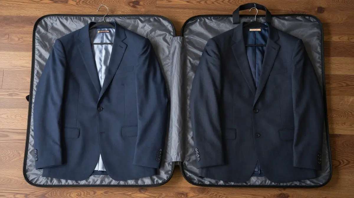 Pack Suits in Garment Bags