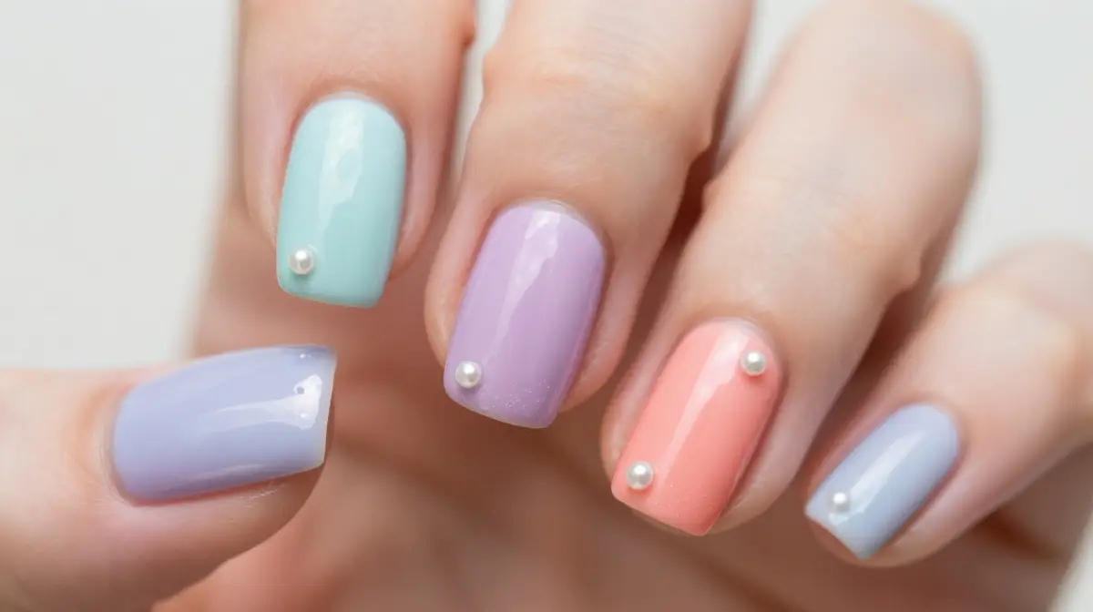 Pastel Beach Nails