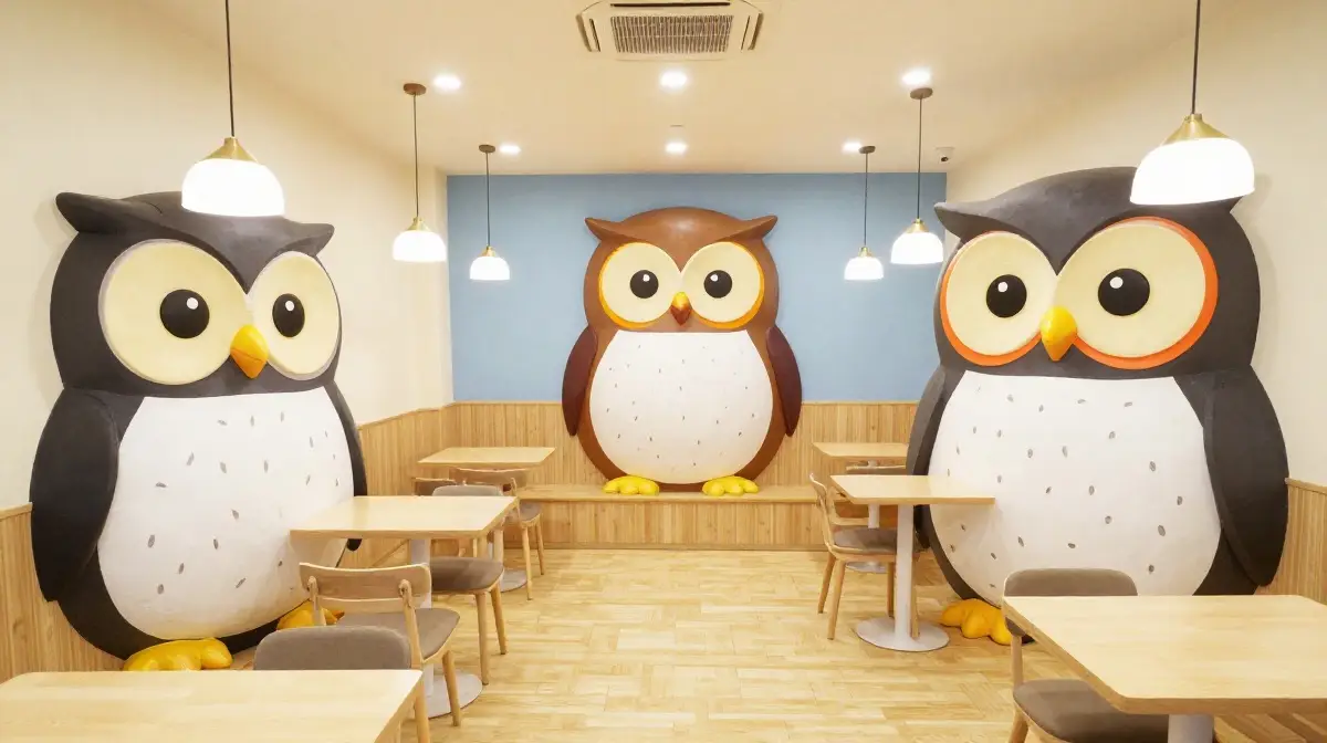 Penguin Cafe and Themed Cafes Naha