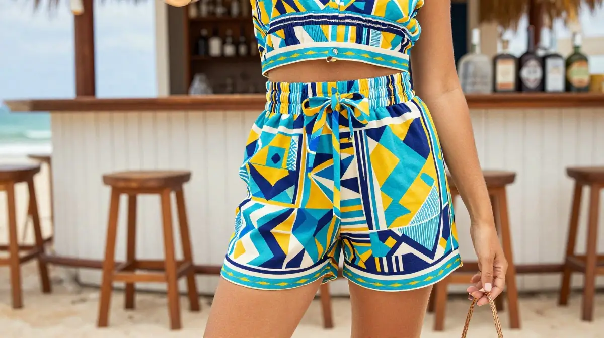Printed Co-ord Shorts Set