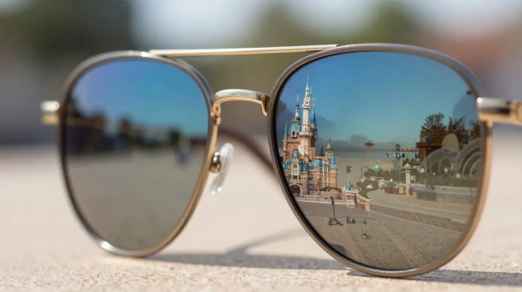 Reflective Sunglasses Shot