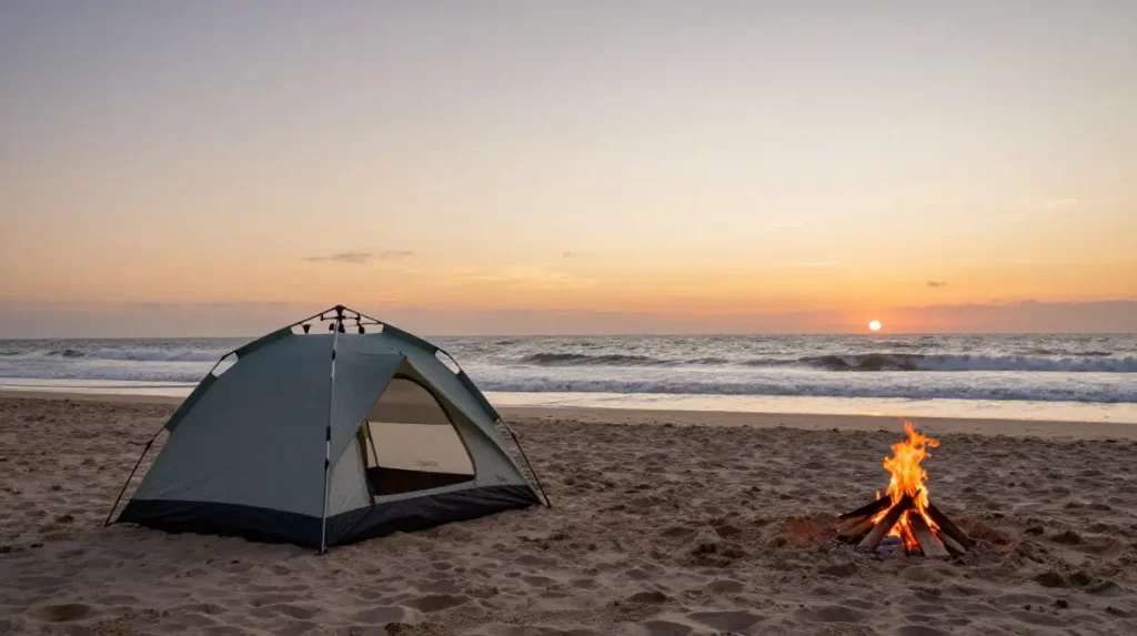 Set Up a Beach Camping Experience