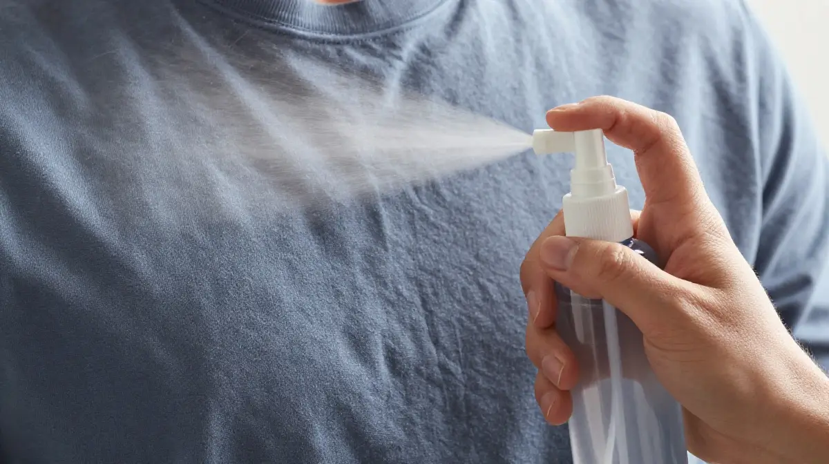 Spray Water Mist on Wrinkles
