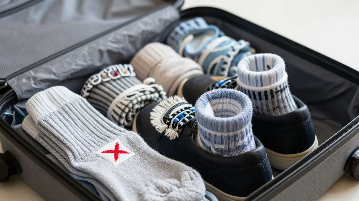 Stuff Shoes with Socks