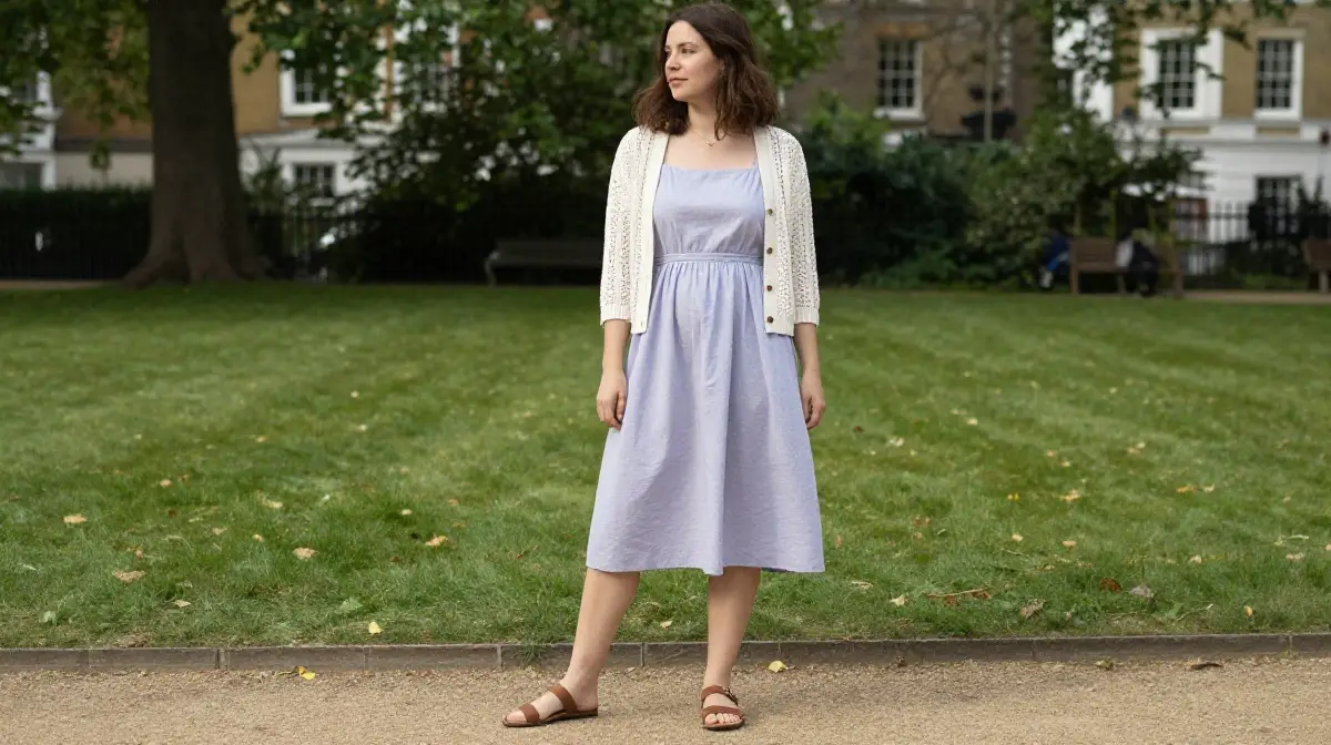 Sundress with a Light Cardigan