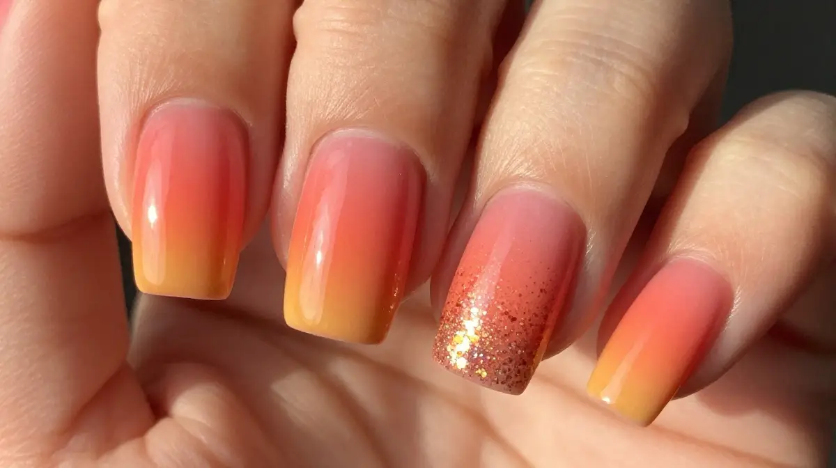 Sunset Ombre Nails