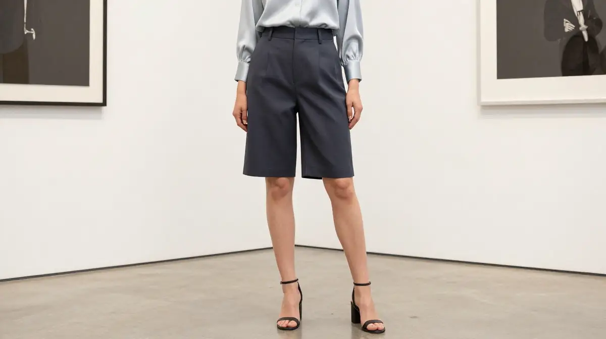 Tailored Bermuda Shorts and a Blouse