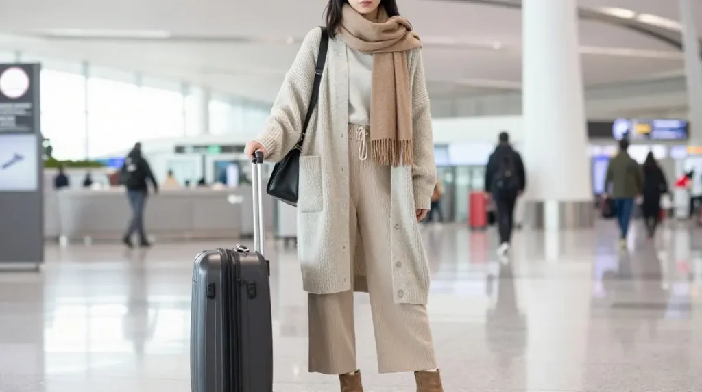 The Airport Comfort Fall Travel Outfit