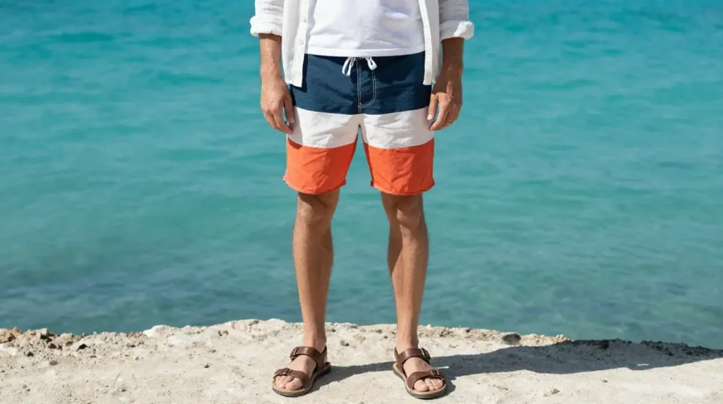 The Board Shorts and Button Down Shirt for Beach Days