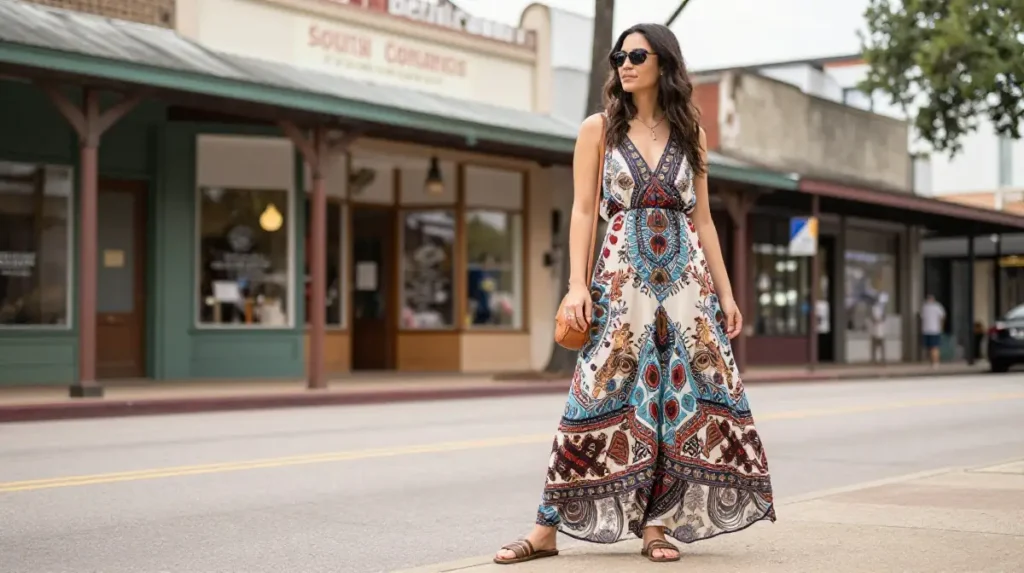 The Bohemian Maxi Dress for South Congress Avenue