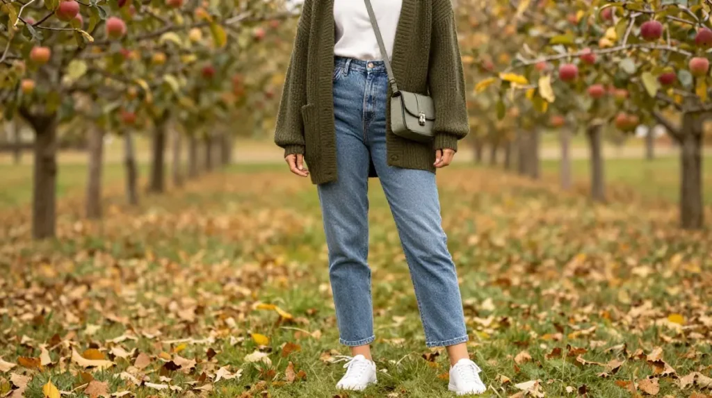 The Chunky Knit Cardigan and Jeans for Weekend Travel