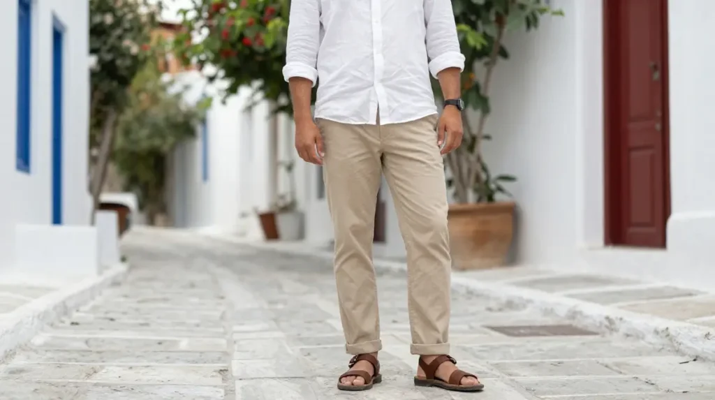 The Classic Linen Shirt and Chino Trousers for Summer