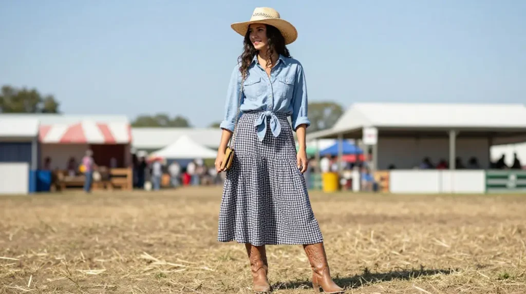 The Gingham Outfit for Classic Country Style