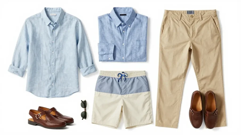 The Men's Capsule Wardrobe for a 7-Day Greece Trip