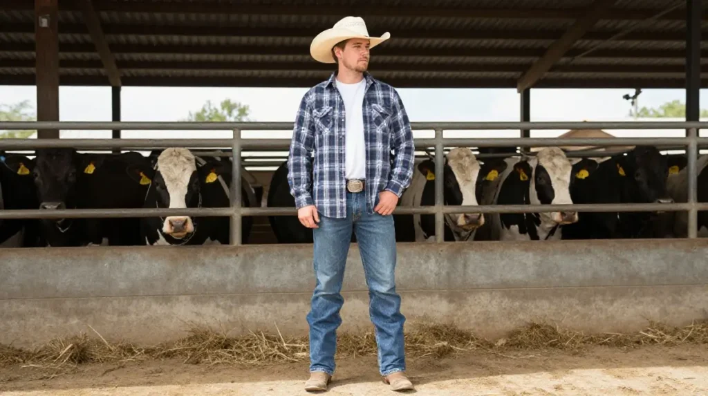 The Plaid Shirt and Cutoff Jeans for Men