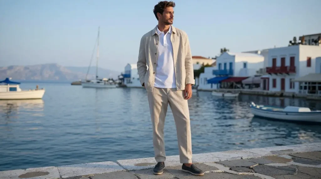 The Spring Layering Outfit for Greek Islands