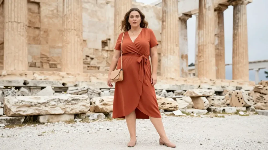 The Wrap Dress for Athens Sightseeing