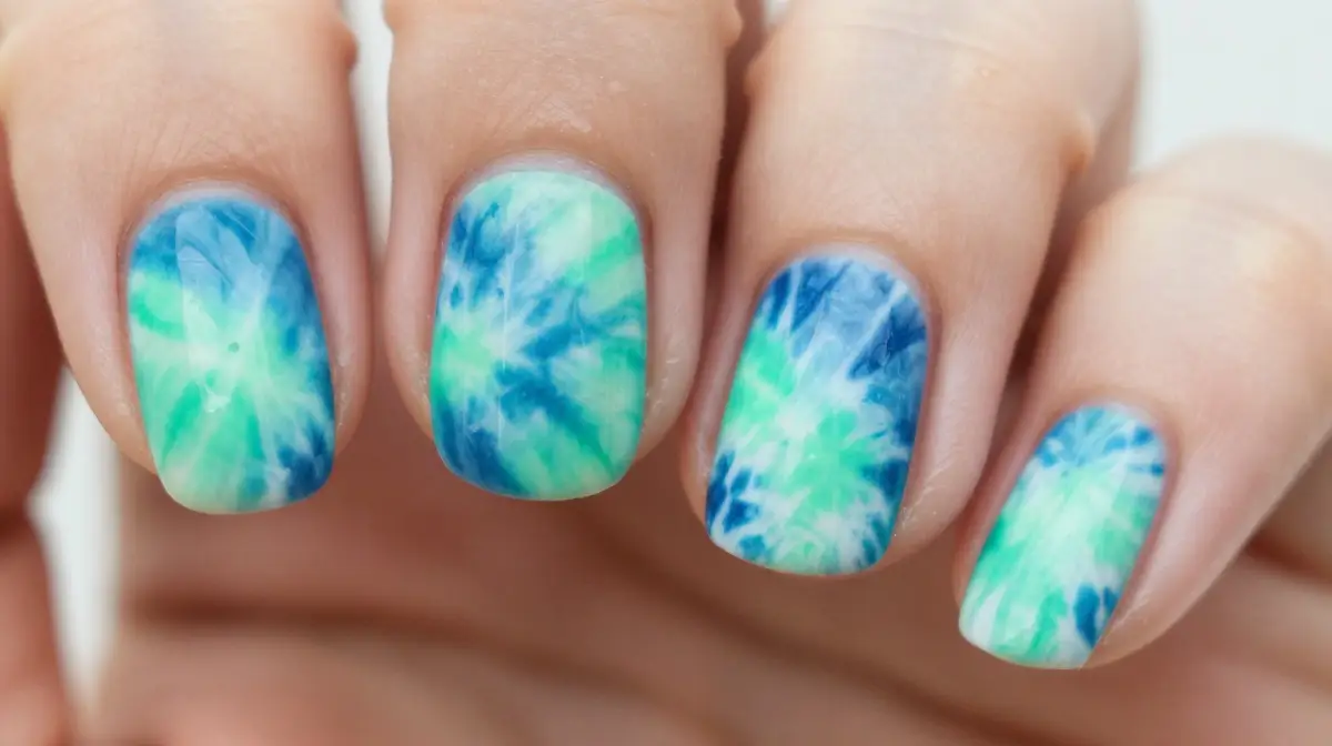 Tie-Dye Summer Nails