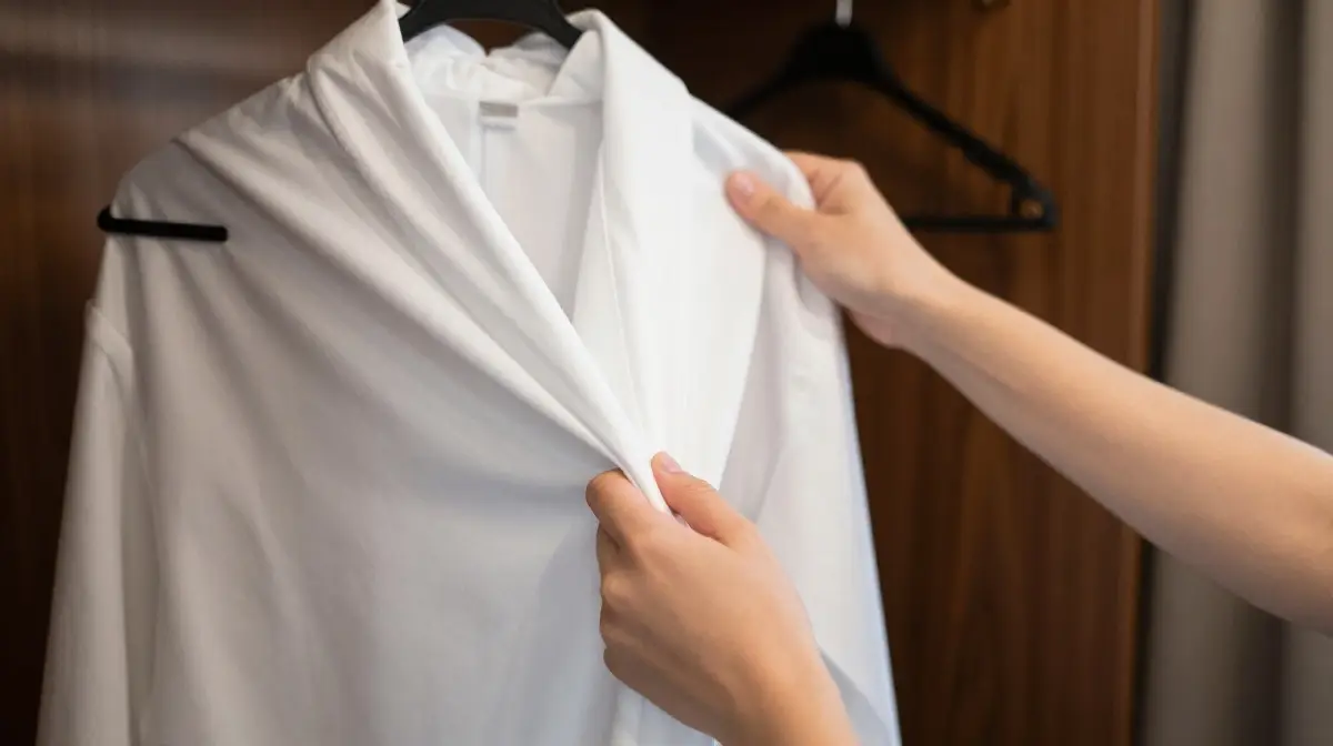 Use Hotel Iron or Steamer Immediately