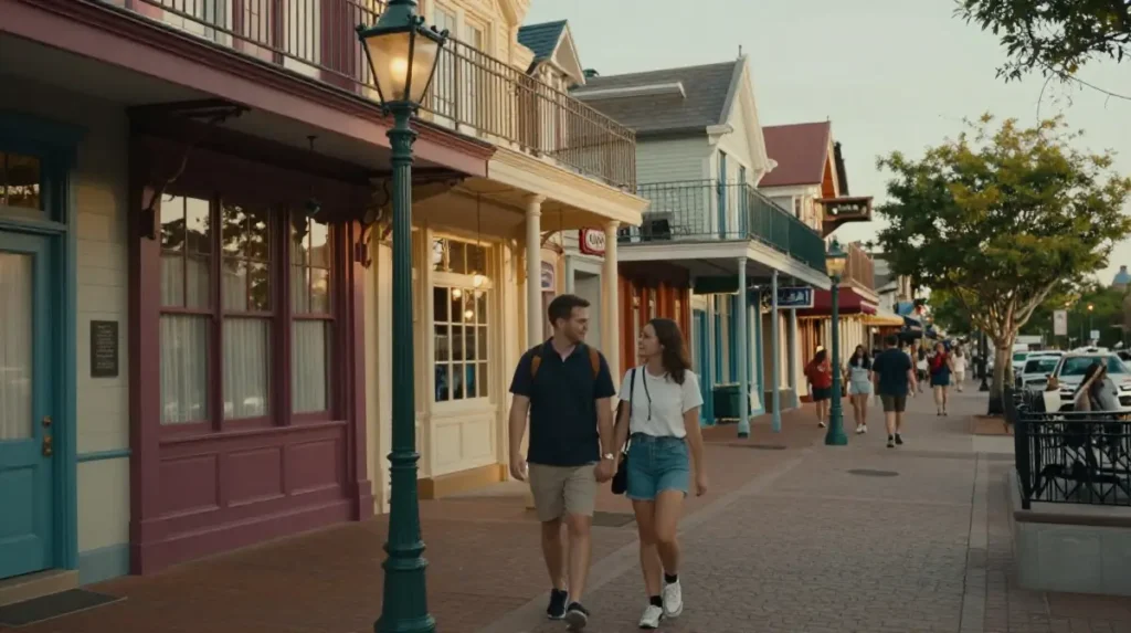 Walk Through New Orleans Square and Frontierland in the Afternoon