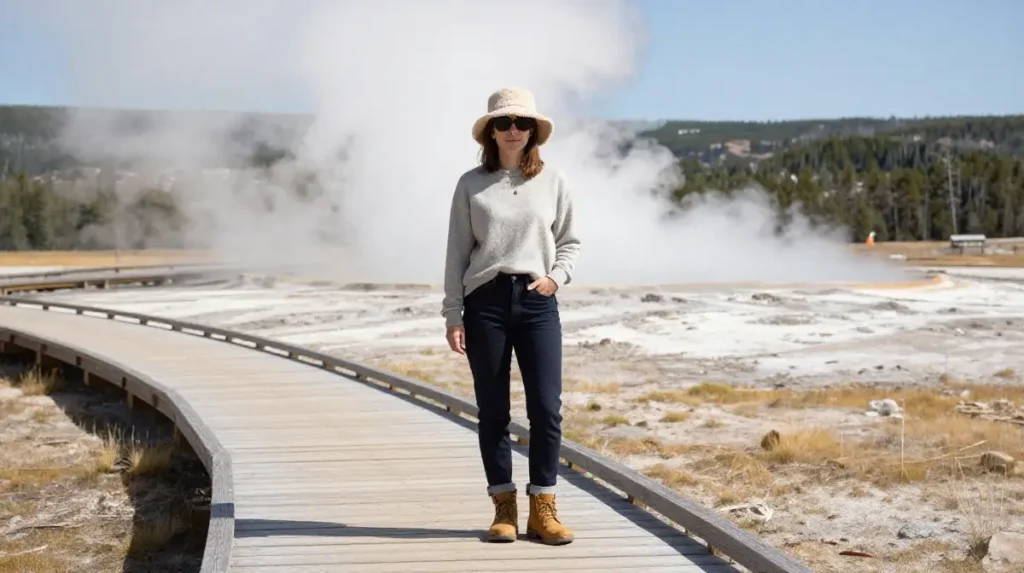 Yellowstone Boardwalk and Geyser Viewing Outfit