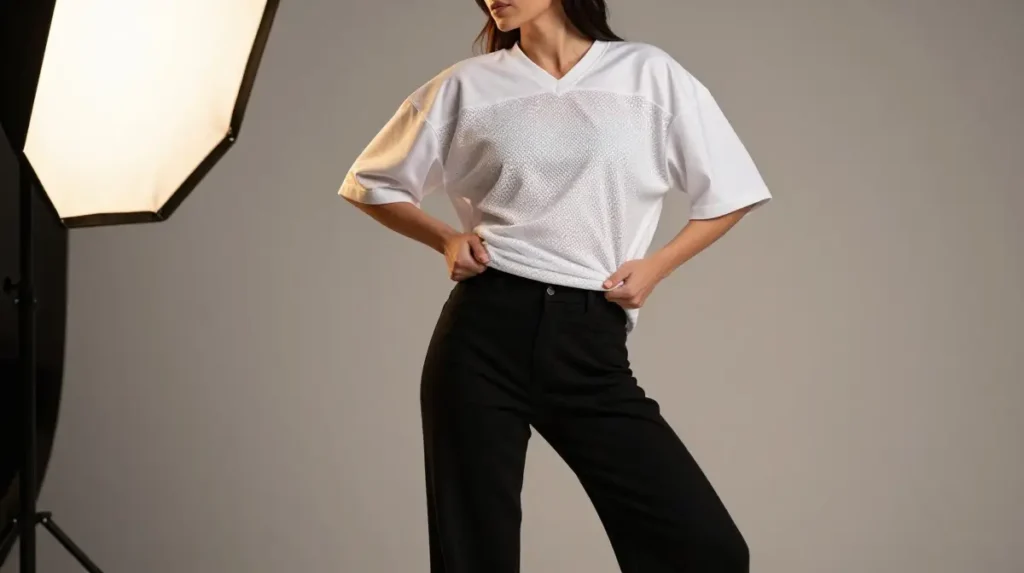 The Styling Trick That Instantly Transforms a Jersey Into a Fashion Statement
